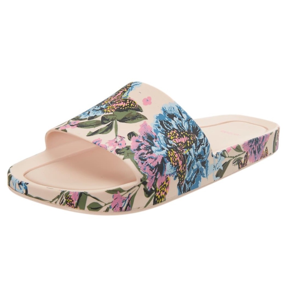 Mel by Melissa Pink/Blue Floral Slide Sandal - 7